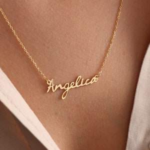 Name Necklace, Personalized Necklace, Dainty Name Necklace, Custom Name Jewelry, Personalized Gift, Christmas Gift,Gift For Mom,Gift For Her