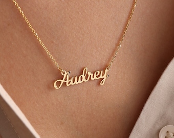 Gepersonaliseerde naam ketting, sierlijke naam ketting, aangepaste naam sieraden, gepersonaliseerd cadeau, gepersonaliseerde sieraden, cadeau voor mama, cadeau voor haar