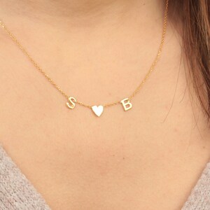 Collar de nombre personalizado - Collar inicial - Collar de letras - Collar personalizado - Regalos de esposa - Regalos para mamá - Regalo de mamás - Regalo de cumpleaños