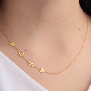 Sideways inital Necklace, Letter Necklace, Personalized Necklace, Sterling Silver, Dainty Necklace, Personalized Gifts, Gifts for Her