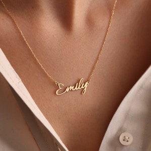 Personalized Name Necklace, Custom Name Necklace, Dainty Name Necklace, Name Jewelry, Personalized Necklace, Gift Necklace, Valentine&#39;s Gift