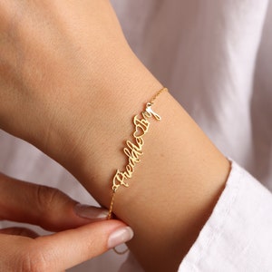 Two Name Bracelet with Heart, Dainty Family Bracelet, 2 names Bracelet, Personalized Jewelry, Anniversary Gift,Mothers Day Gift,Gift For Her
