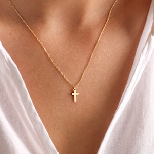 Sterling Silver Dainty Cross Necklace, Cross Necklace for Women, Dainty Cross Necklace, Elegant Cross Necklace,Christian Gifts,Gifts For Her