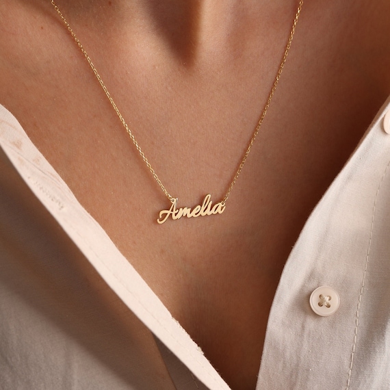 Collana Con Nome Personalizzato CN5 Dorato | Clessidra Jewels - Foto 6