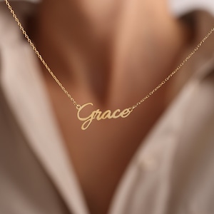 Personalized Name Necklace, Dainty Name Necklace, Custom Name Jewelry, Personalized Gift, Personalized Jewelry, Gift For Mom, Gift For Wifes