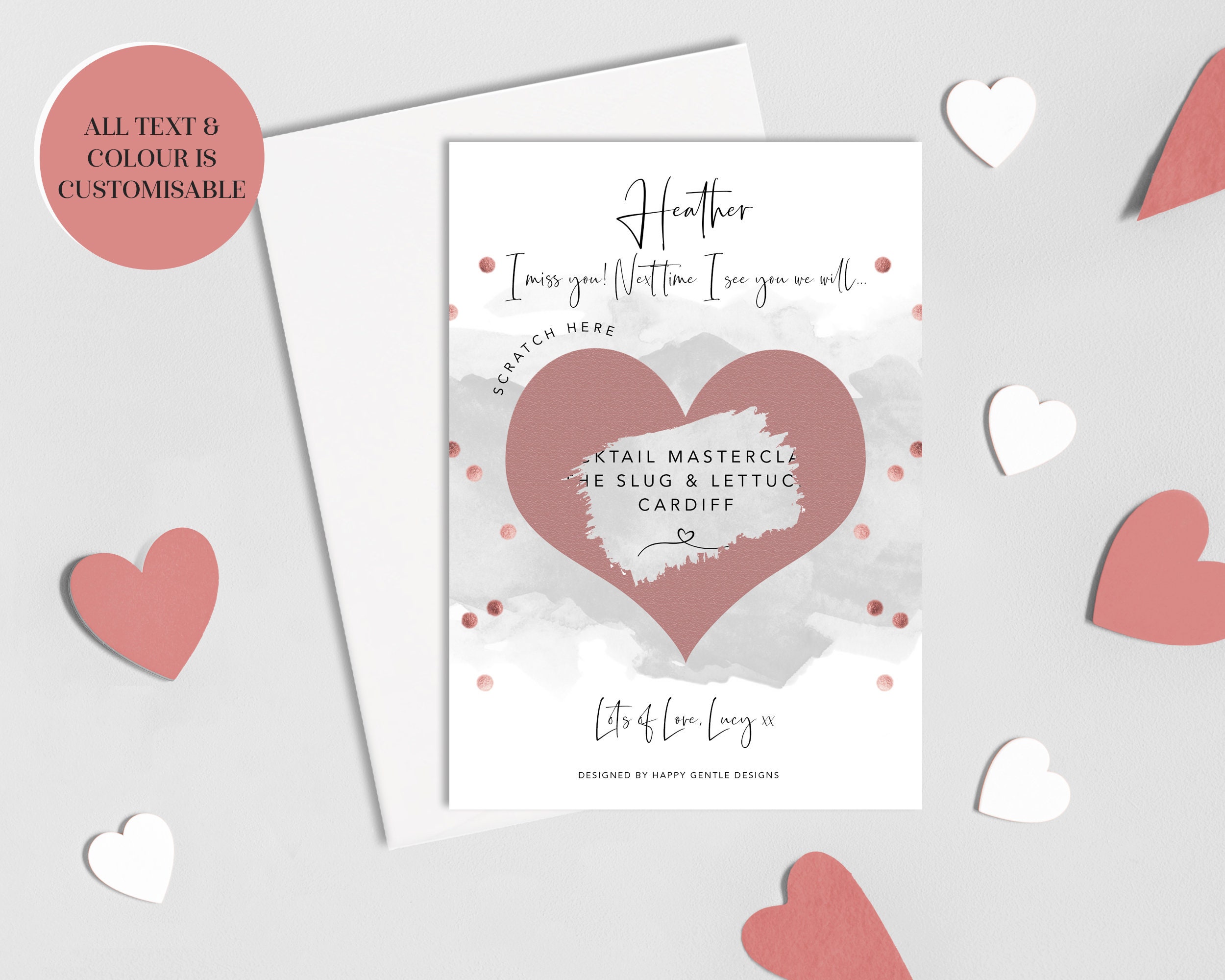 Personalised Scratch Card Custom Birthday Anniversary Card - Etsy