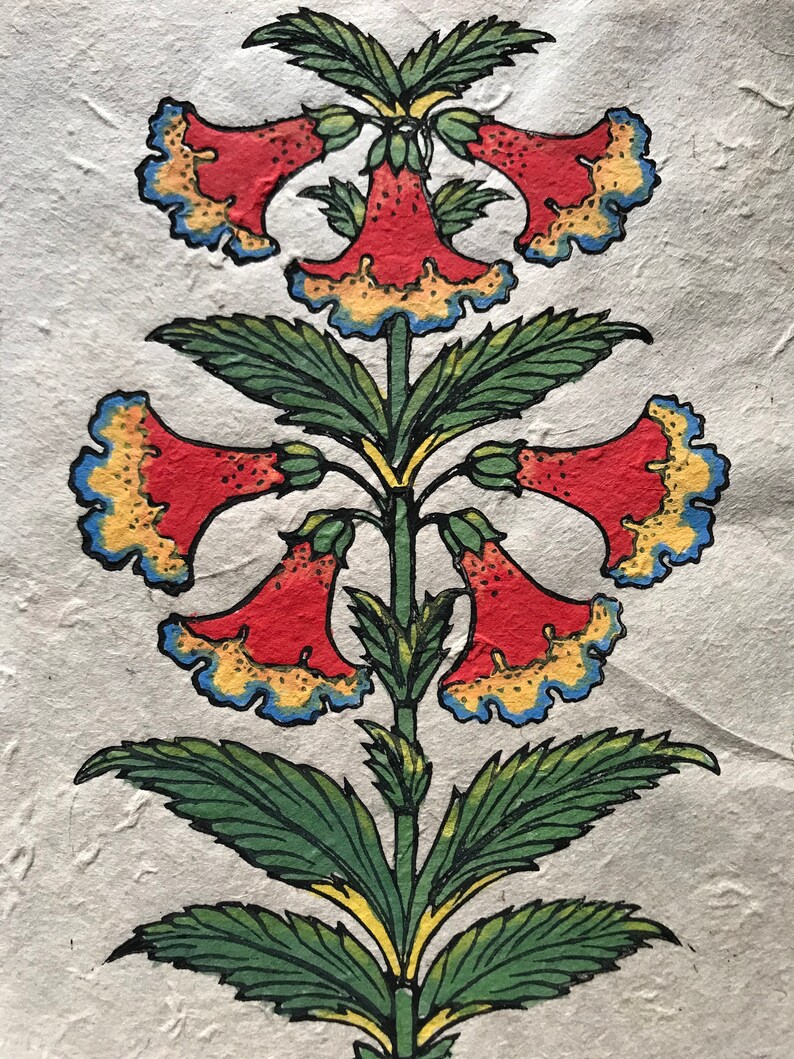 Handmade Linocut Flower Print Part 3 Wall Art Home Decor - Etsy