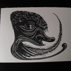 Linolschnitt-Reliefdruck | handgemachte Kunst |