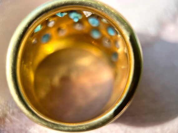 Epic Multi-Gem Bomb Statement Ring in Solid 14k G… - image 3