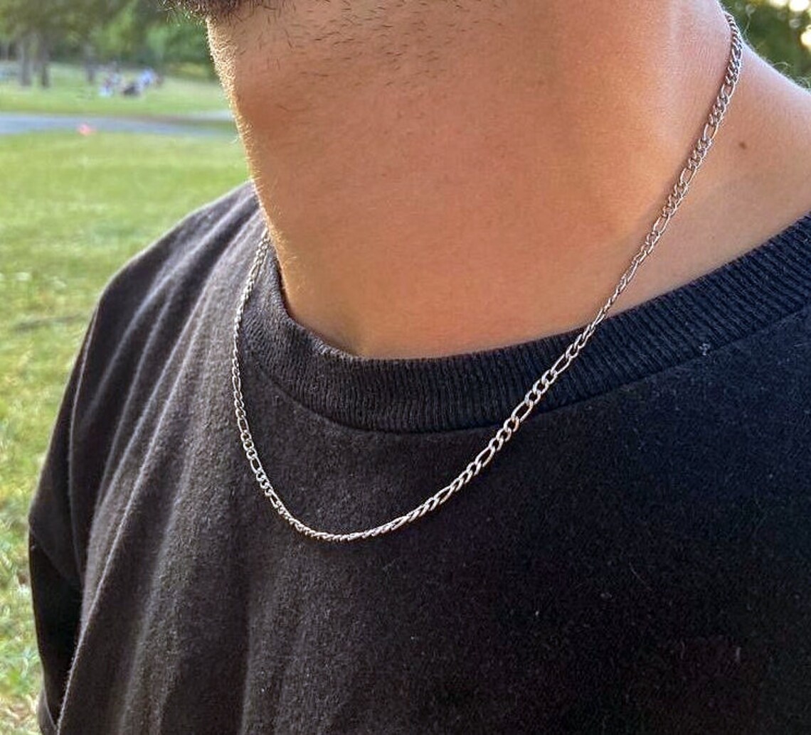 3mm Silver Chain Connell Chain Unisex Necklace Silver Etsy