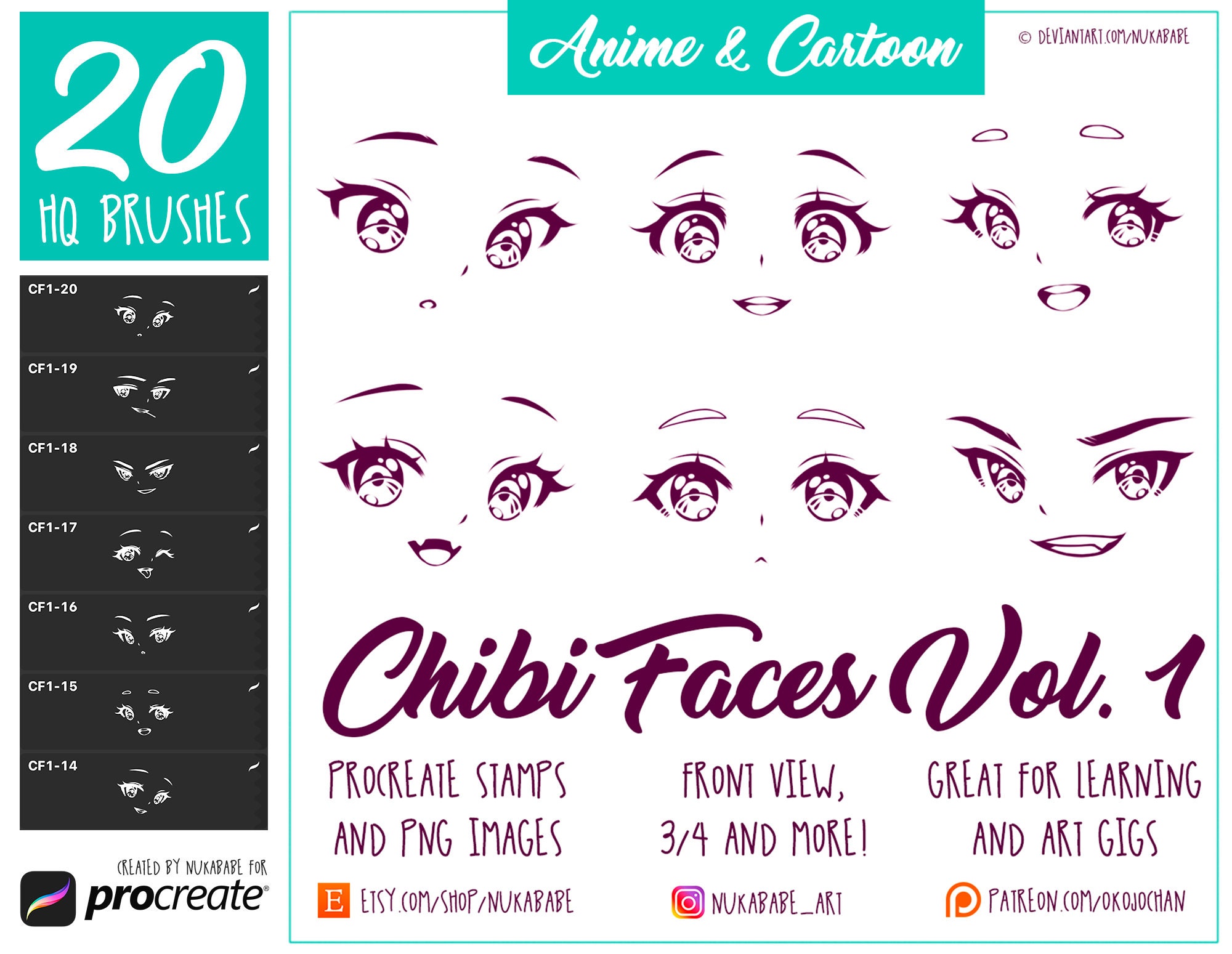 Procreate Face Stamps Anime Eyes Brush Pack for Procreate - Etsy Procreate Face Stamps Anime Eyes Brush Pack for Procreate - Etsy