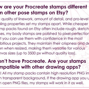 48 Procreate Chibi Brushes, Poses Stamps for Procreate, Chibi Stamps ...