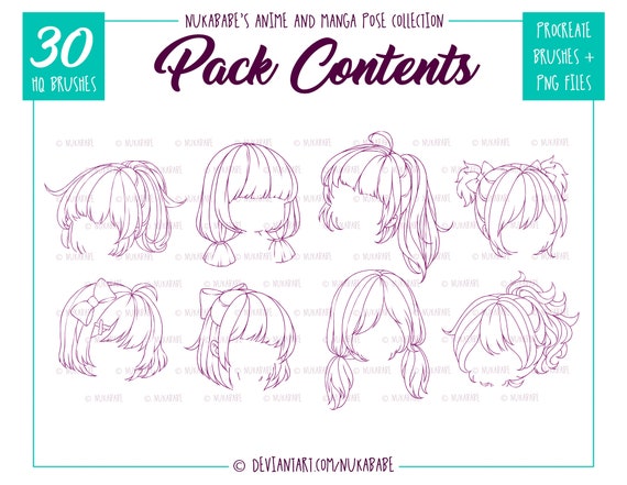 Japanese Anime Double Ponytail Female Character Hairstyle, Anime Drawing, Female  Drawing, Hair Drawing PNG Transparent Clipart Image and PSD File for Free  Download