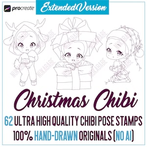 Procreate Chibi Poses Stamps Couple Poses Anime Figure -  Norway