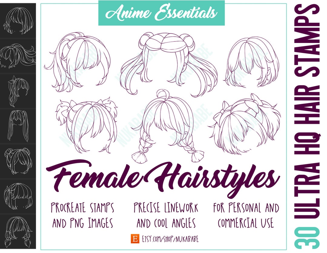 Japanese Anime Double Ponytail Female Character Hairstyle, Anime Drawing, Female  Drawing, Hair Drawing PNG Transparent Clipart Image and PSD File for Free  Download