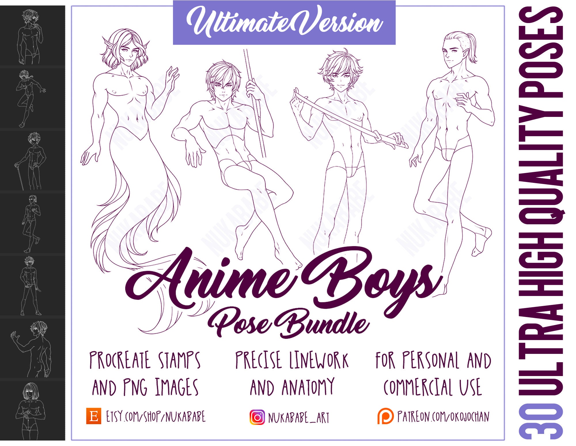 30 Anime Hair Stampsprocreate Stampsanime Hairstyles -  Israel