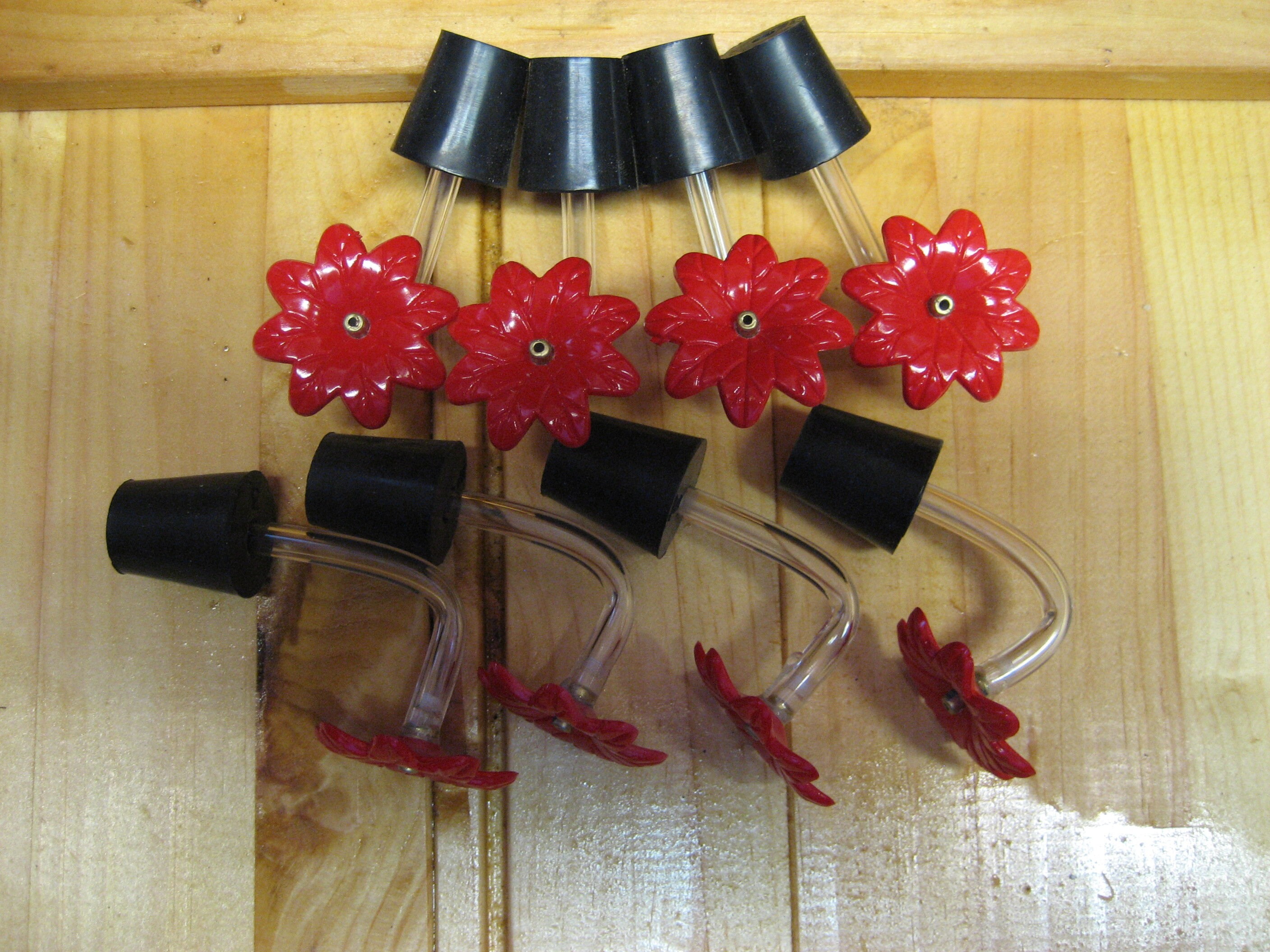 Hummingbird feeder tubes and stoppers(BR8).Set of 8