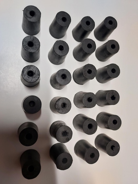 Rubber Stoppers #2, one hole (30 pcs)