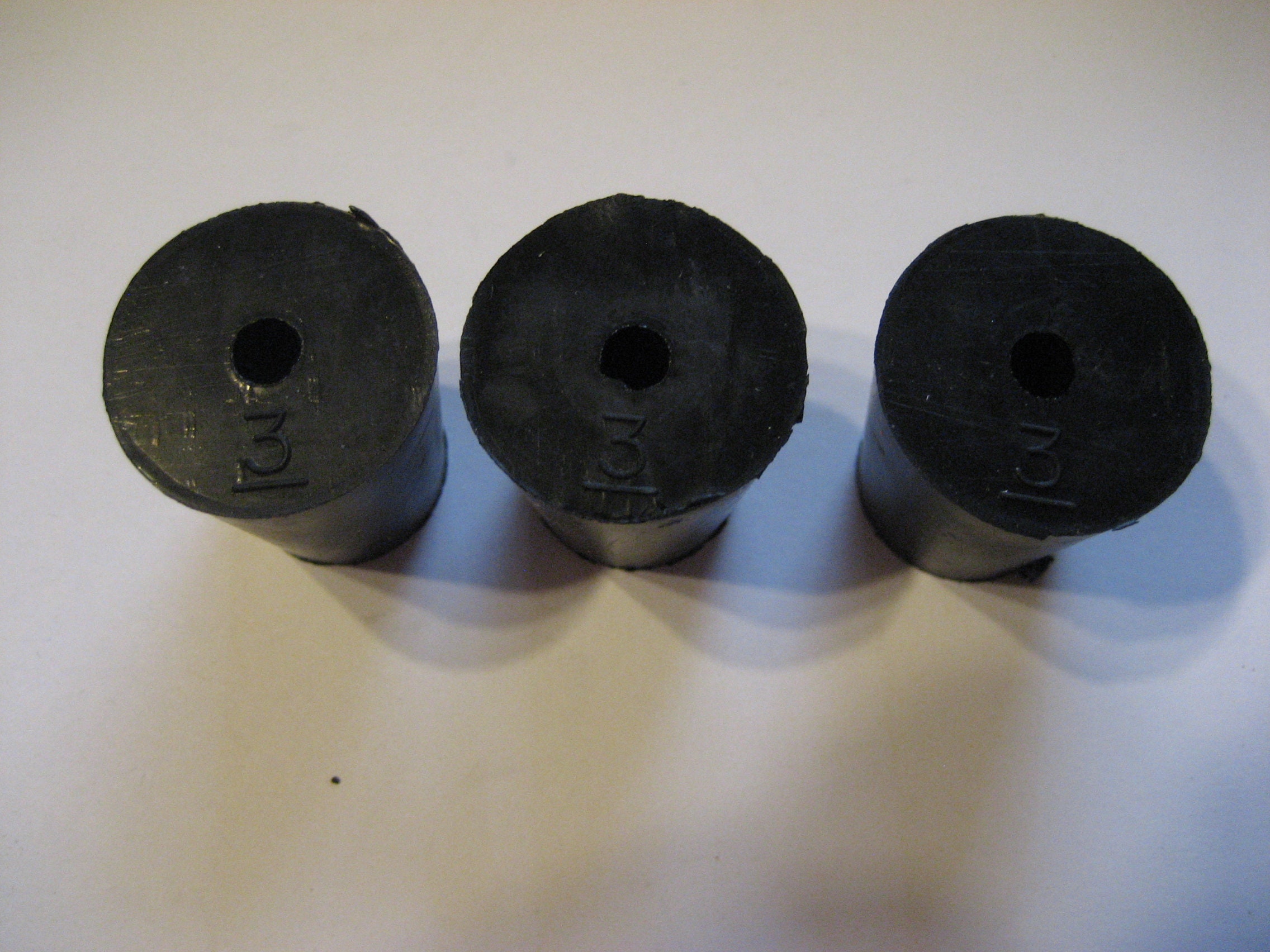 Rubber Stopper plug 3 with 1 hole 10 PER PACKAGE Etsy