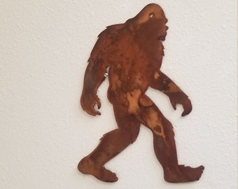 Metal Bigfoot / Sasquatch metal cut out, Sasquatch wall art, Bigfoot silhouette