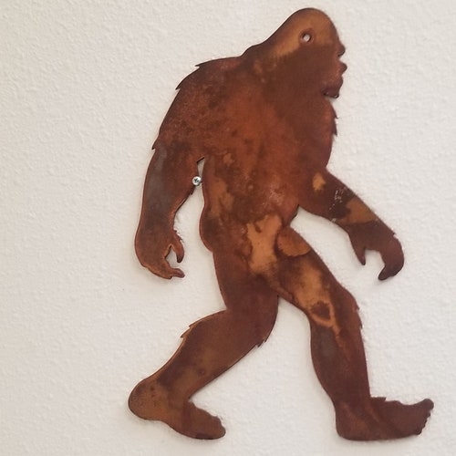 Metal Bigfoot / Sasquatch Metal Cut Out Sasquatch Wall Art Etsy