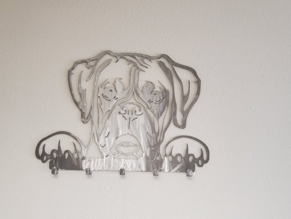 Boxer Key/leash/coat Rack, Boxer Dog Leash Rack, Leash Holder