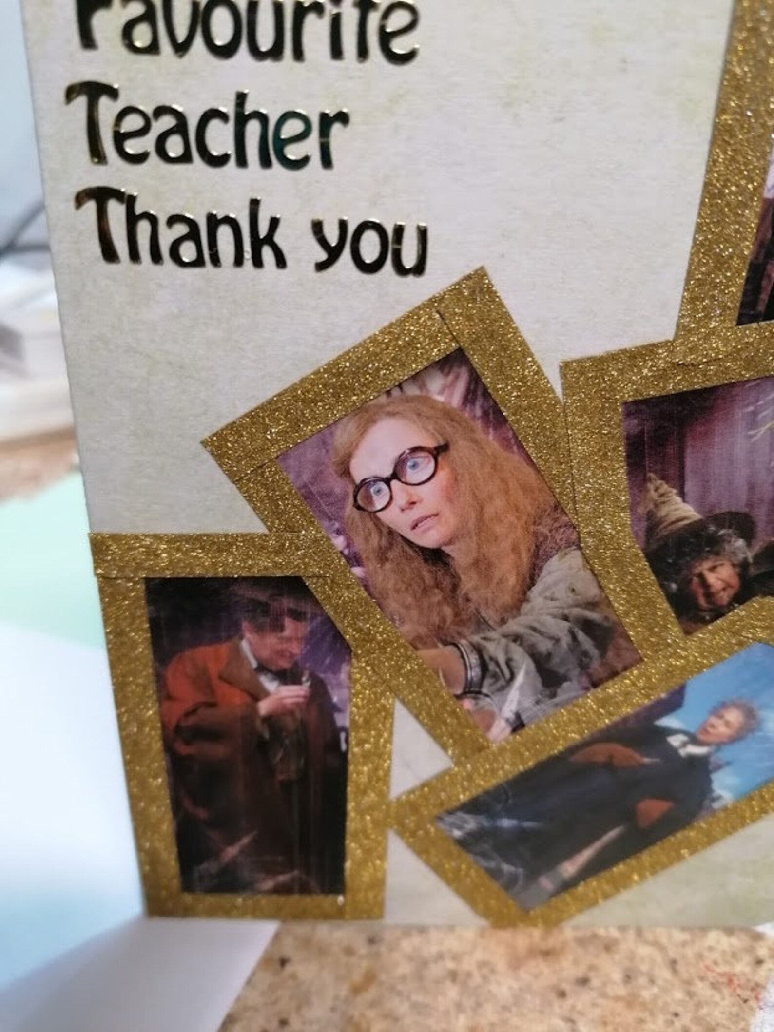 To My Favourite Teacher Thank You Card Harry Potter themed | Etsy