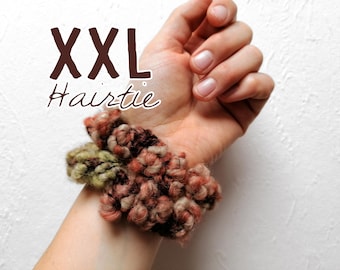 XXL Haargummi für dicke Haare oder Dreadlocks aus Wollgarn
