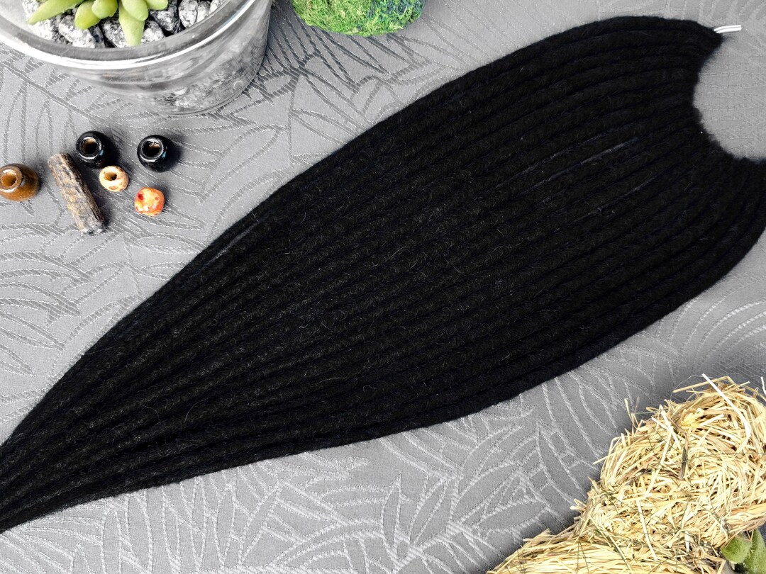 30-80 Cm DE SE Wool Dreads Extensions Fake Dreadlocks 