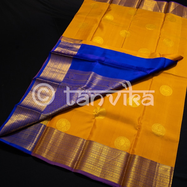 Premium Kanjivaram Tissue Pattu Traditional Silk Saree for Weddings & Festivals