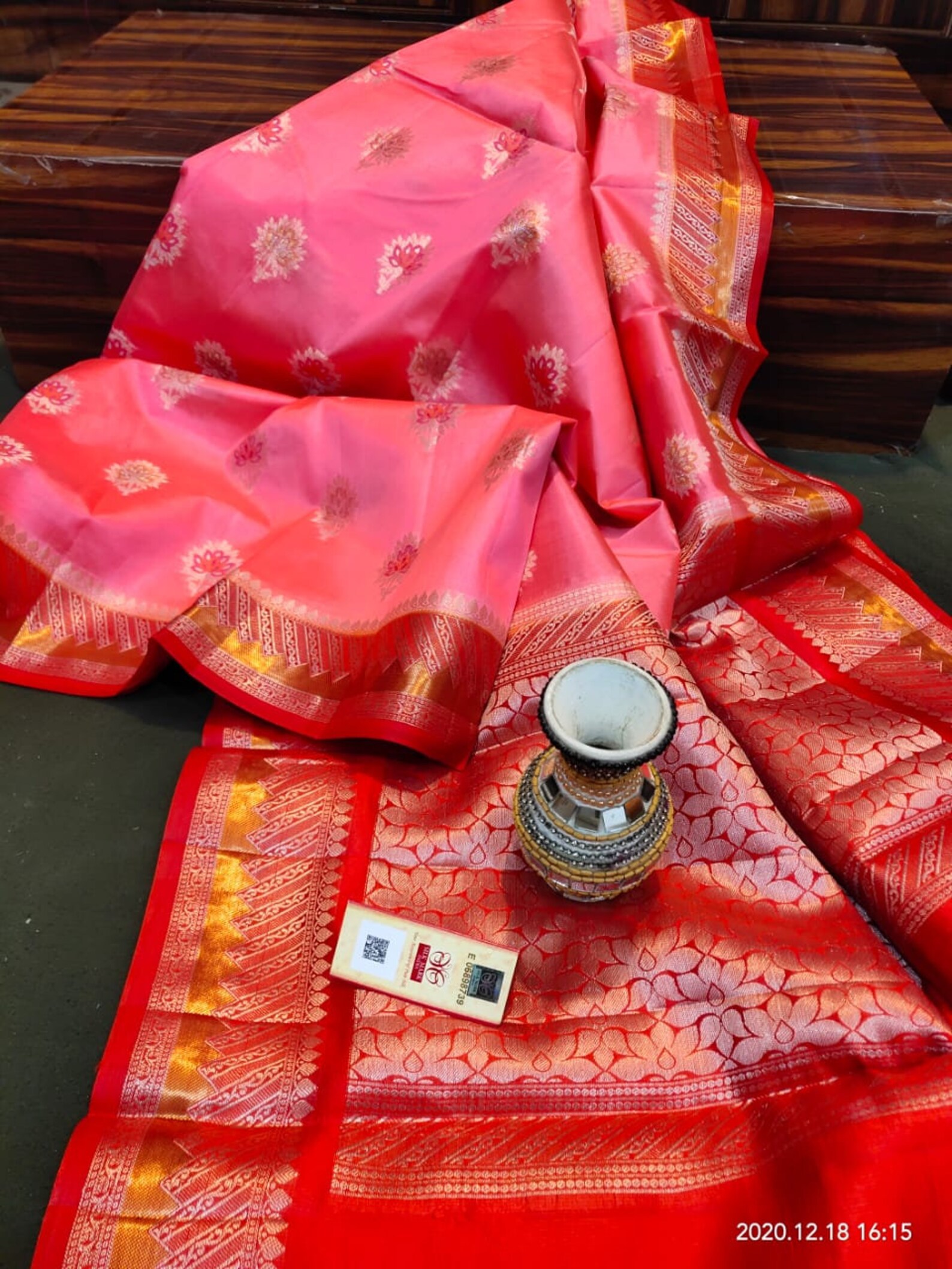 Banarasi Chiniya Silk Saree in Pastel Tone SILKMARK - Etsy