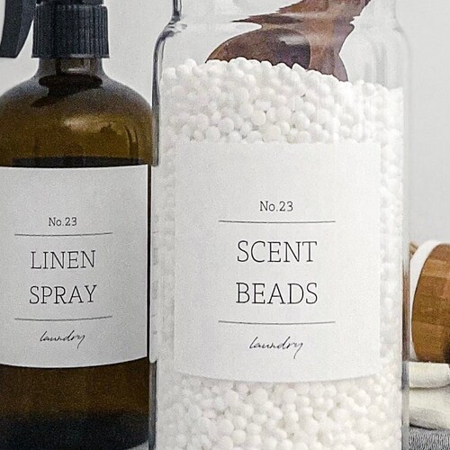Laundry Container Labels/ Custom Labels for Jars and Bottles/ Etsy
