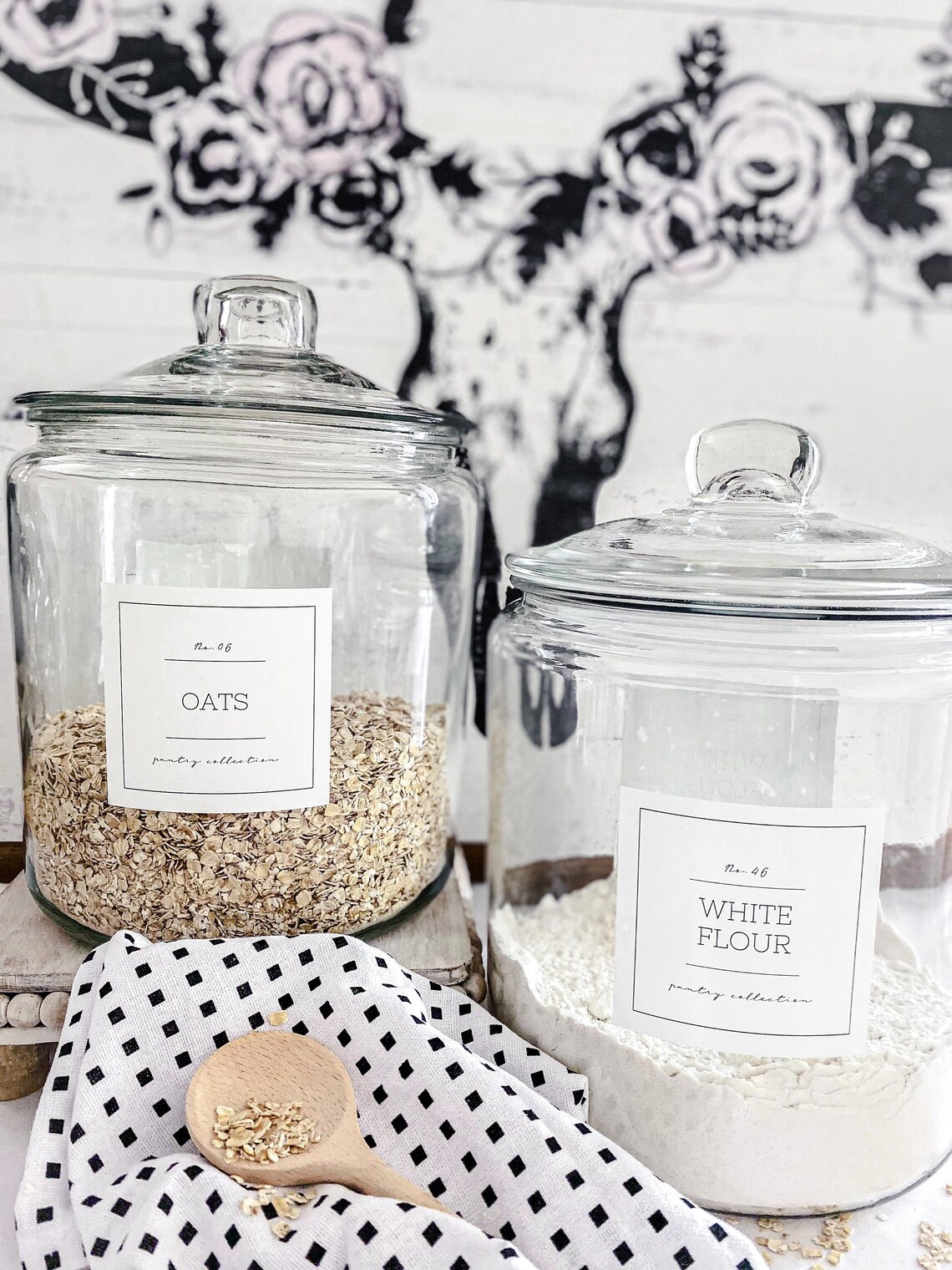 Pantry Container Labels/ Water and Oil Resistant/ Custom Etsy