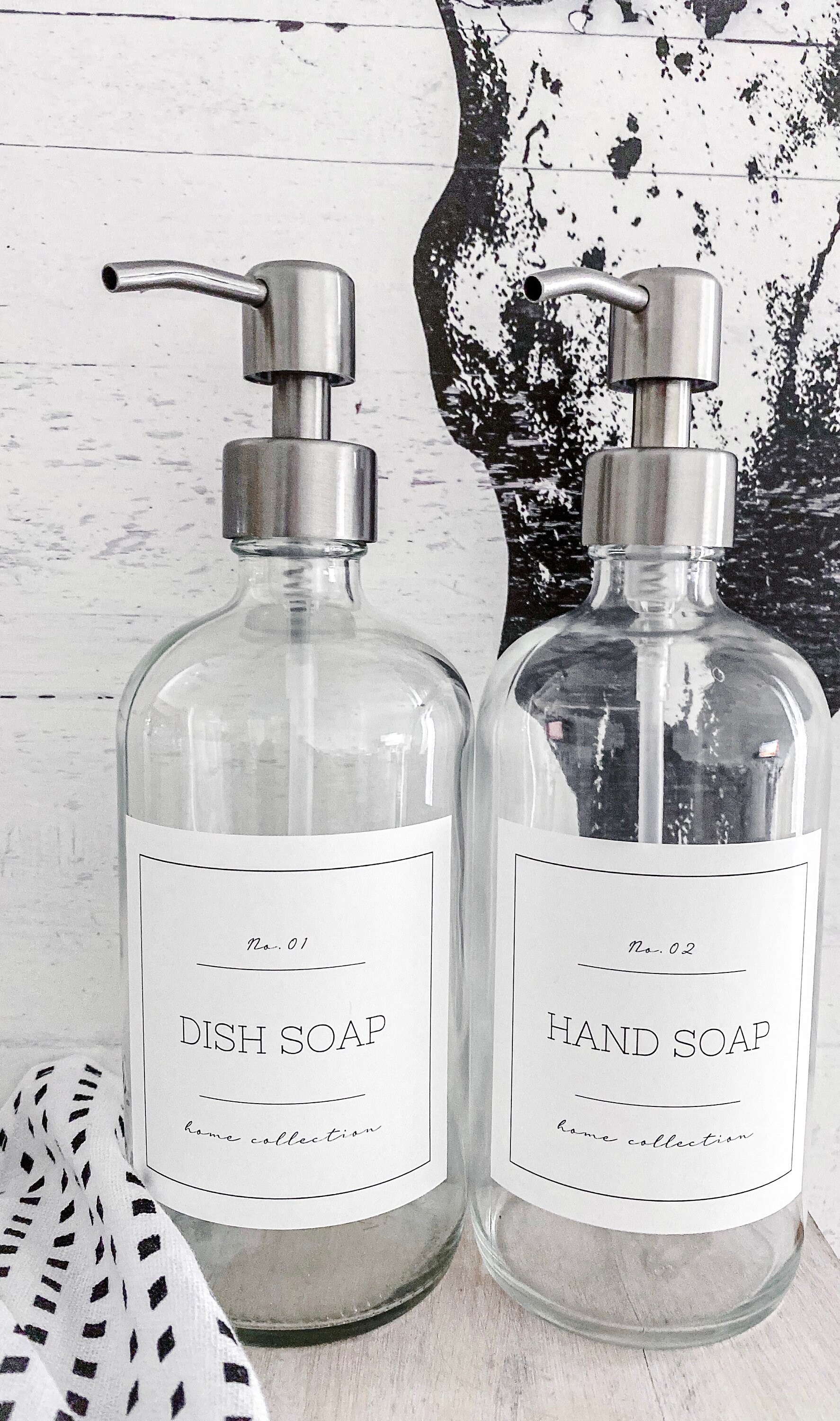16oz Dish Soap and Hand Soap Set/ Refillable Soap Dispenser/ Etsy