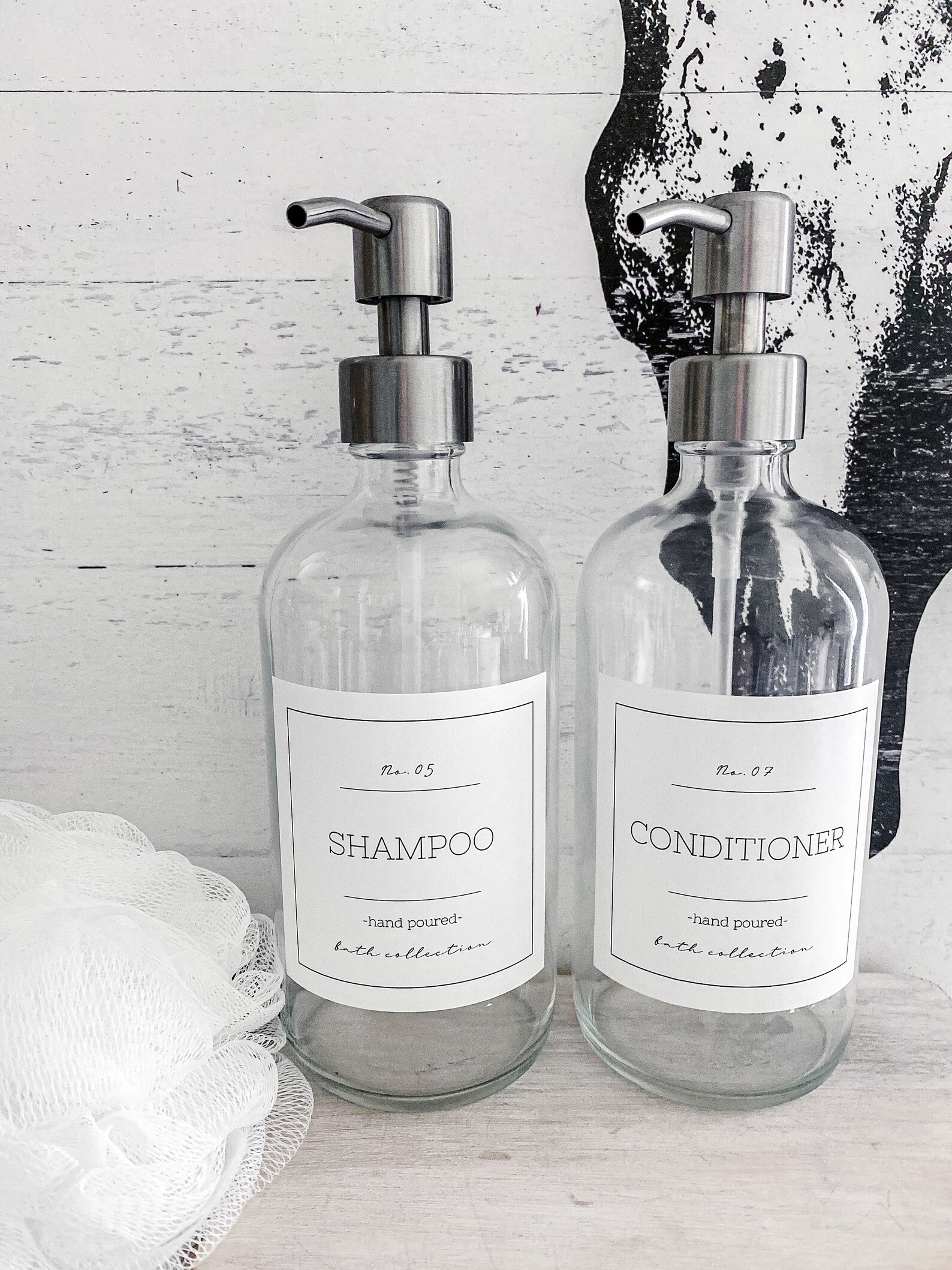 Bathroom Storage Labels/ Shampoo and Conditioner Labels/ Water Etsy