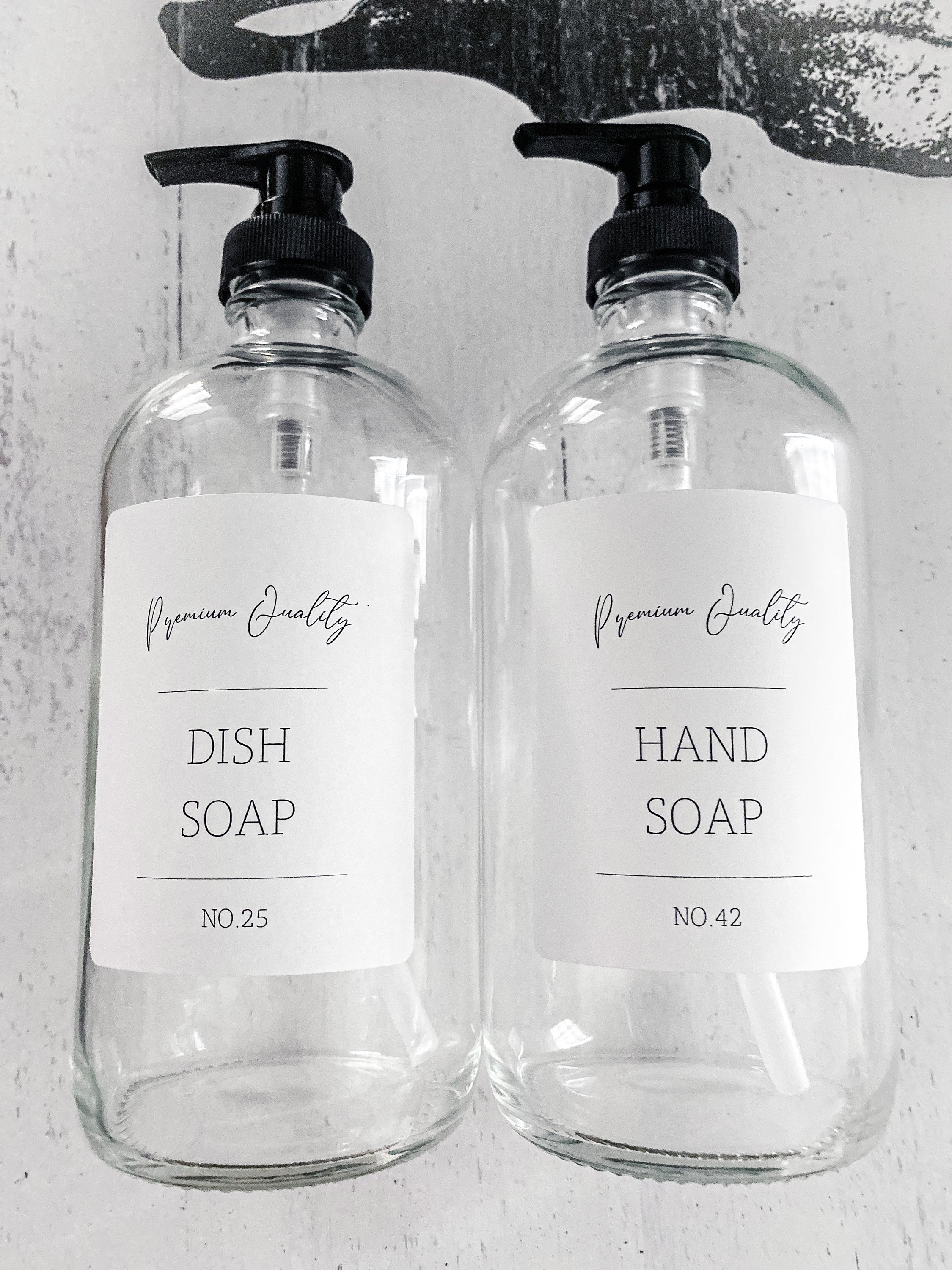 Refillable Soap Dispenser/ Hand Soap and Dish Soap Labels/ Etsy