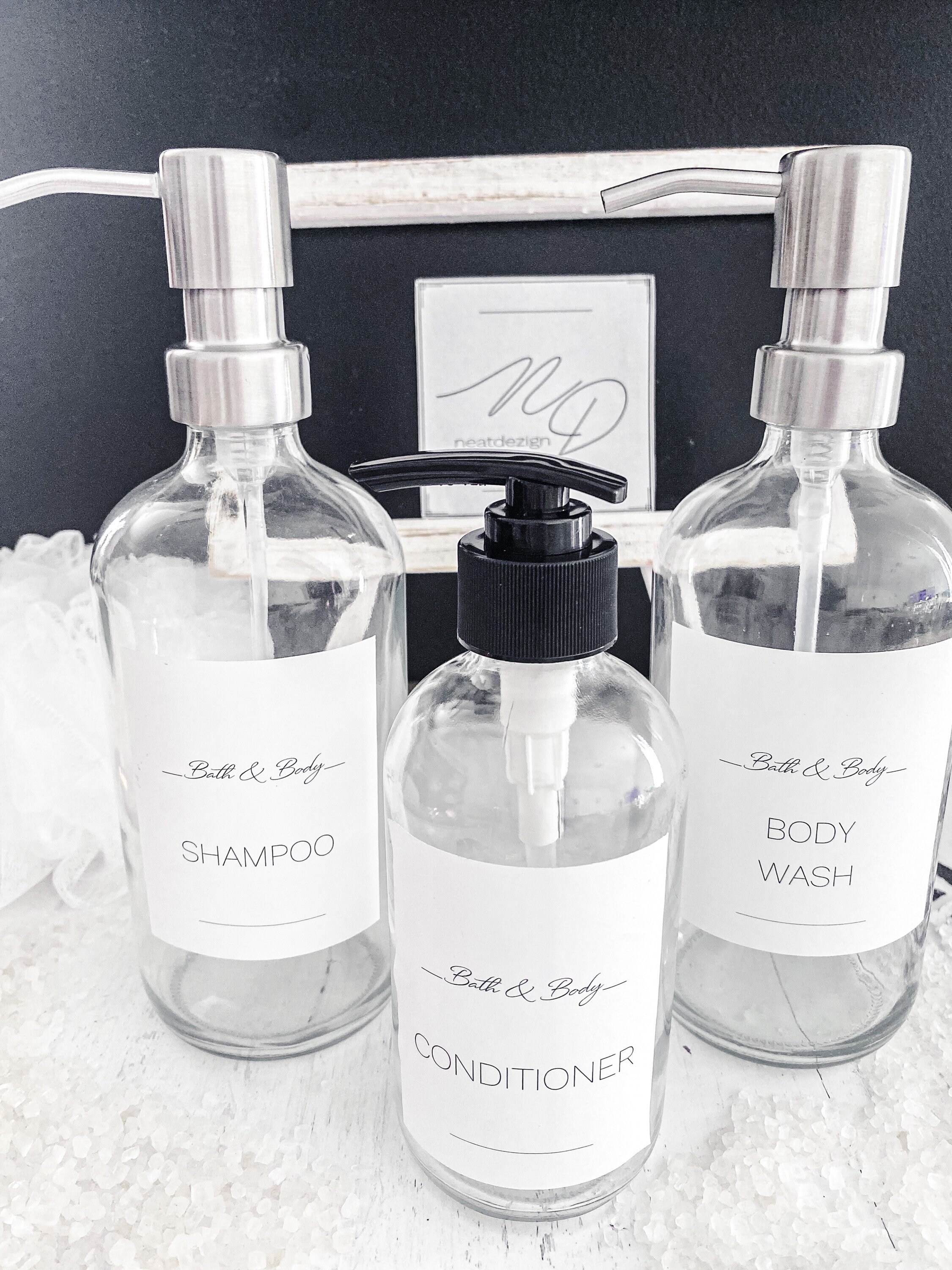 Shampoo and Conditioner Labels/ Soap Dispenser Labels/ Etsy