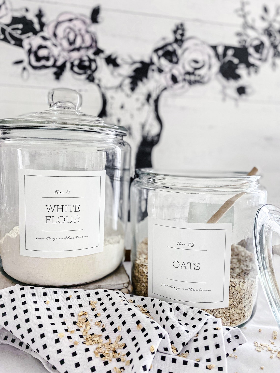 Pantry Container Labels/ Water and Oil Resistant/ Custom Etsy