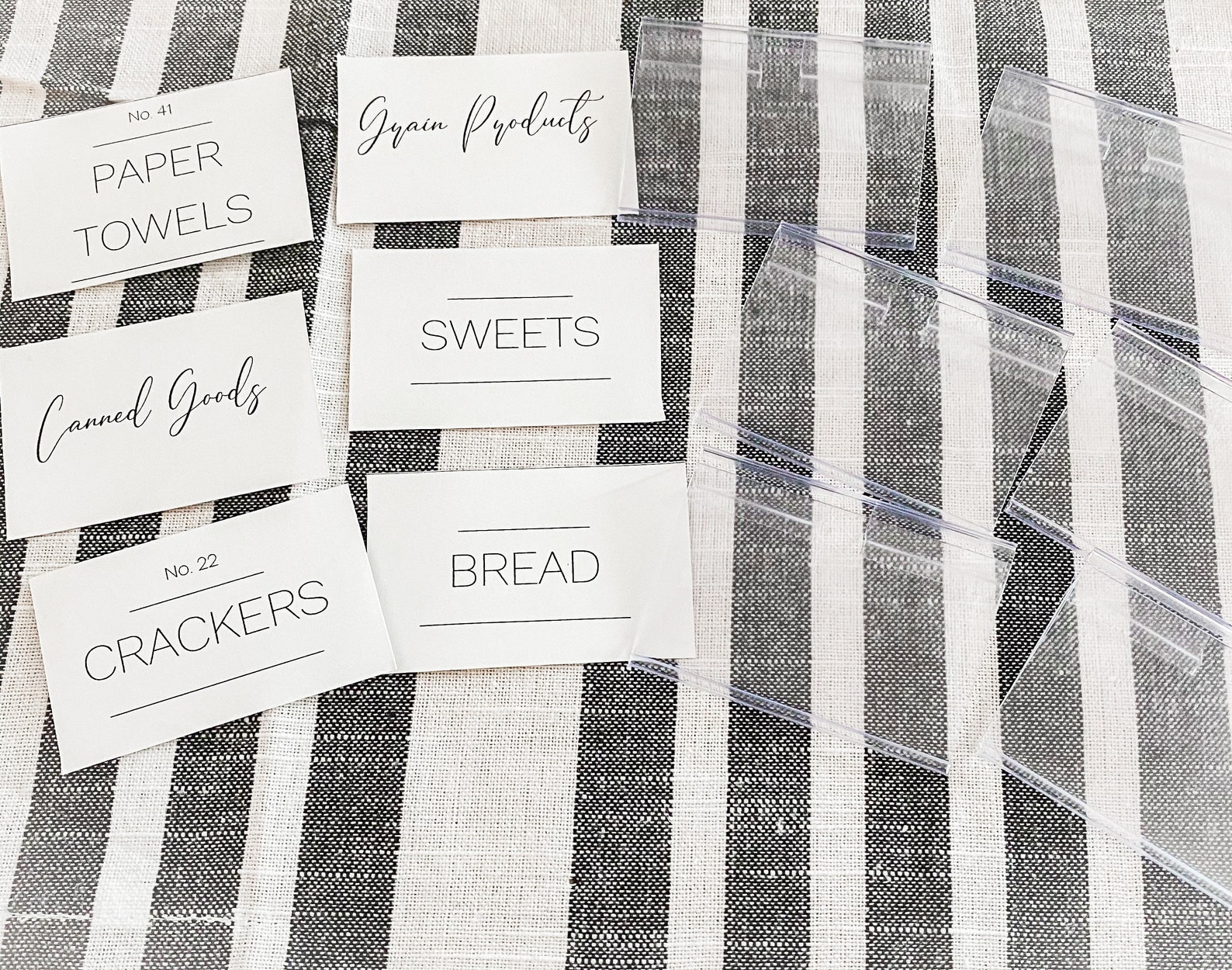 Pantry Bin Clips/ Pantry Labels/ Pantry and Kitchen Etsy