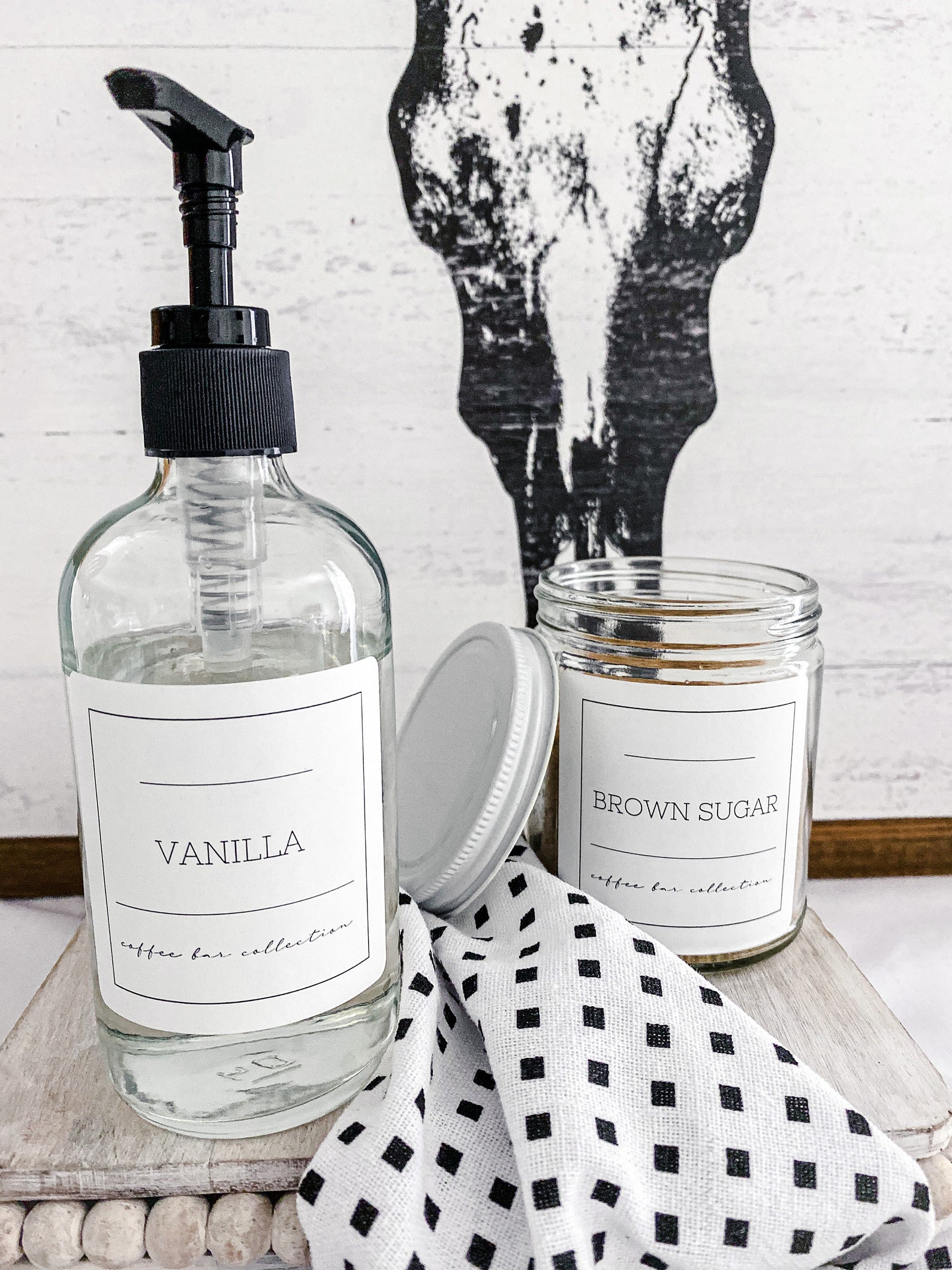 2.5 Coffee Bar Labels/ Waterproof Jar Labels/ Coffee Etsy