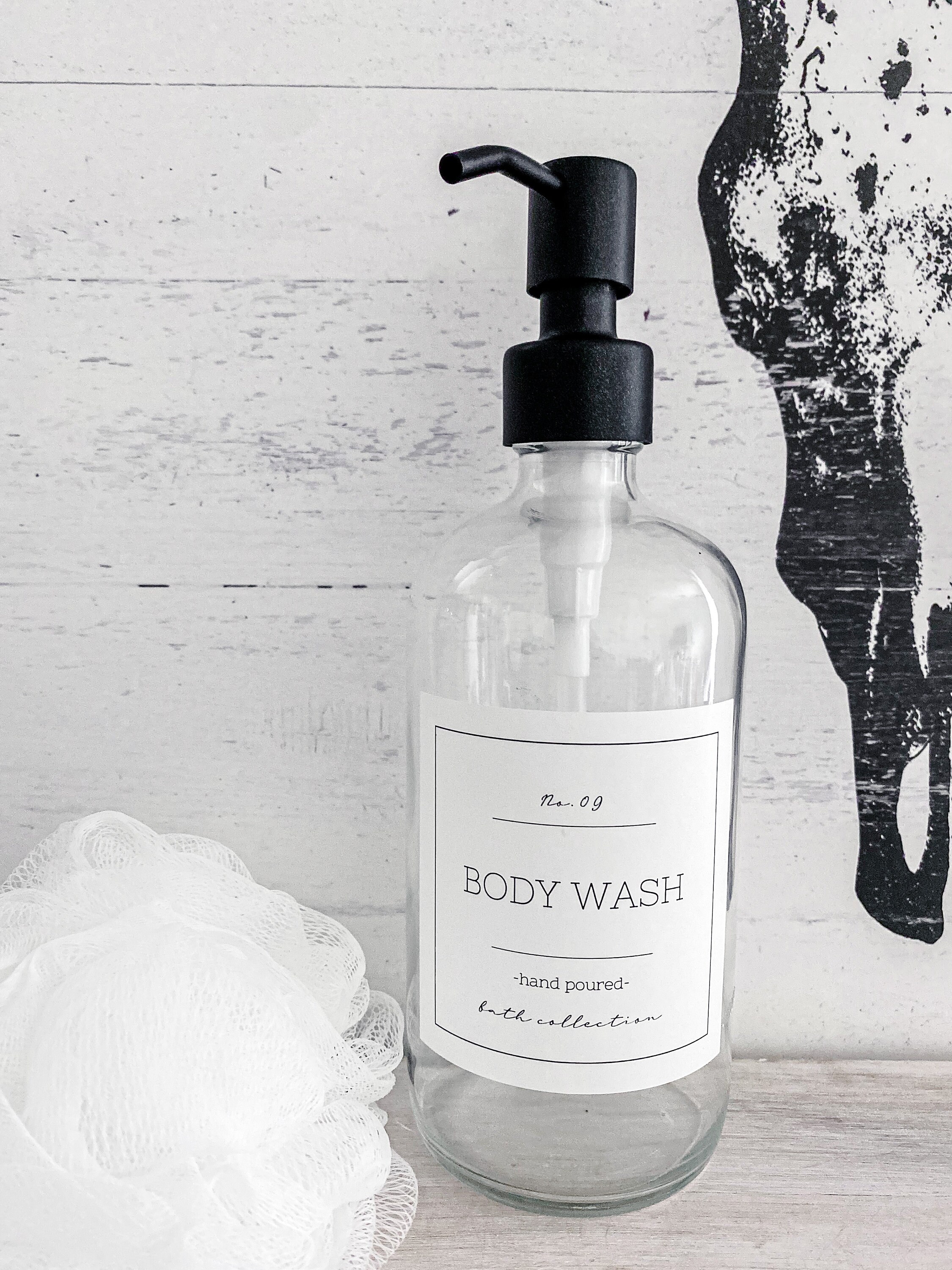 Shampoo and Conditioner Labels/ Waterproof Bathroom Labels/ Etsy