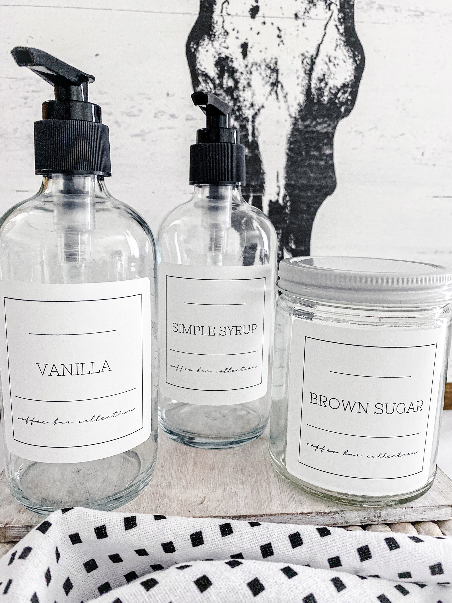 2.5 Coffee Bar Labels/ Waterproof Jar Labels/ Coffee Etsy