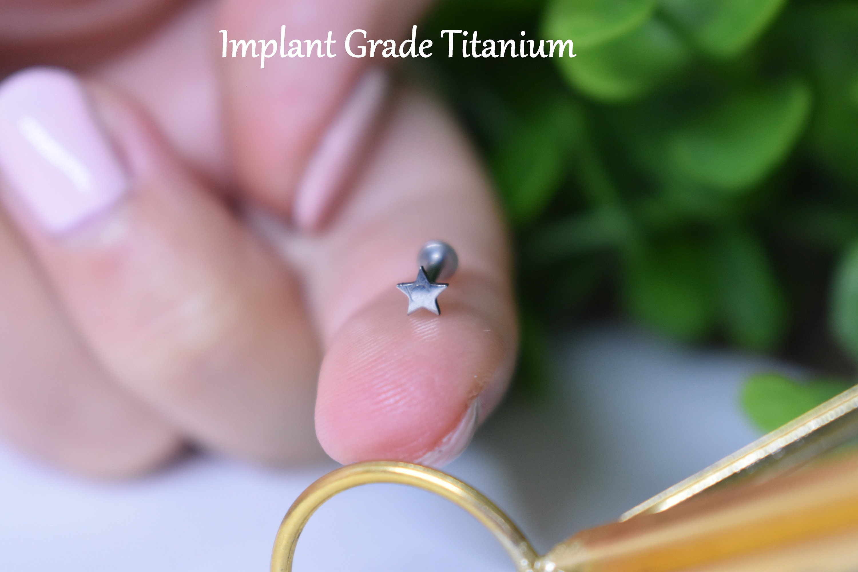 IMPLANT GRADE TITANIUM 16ga Internally Threaded Flat Back - Etsy