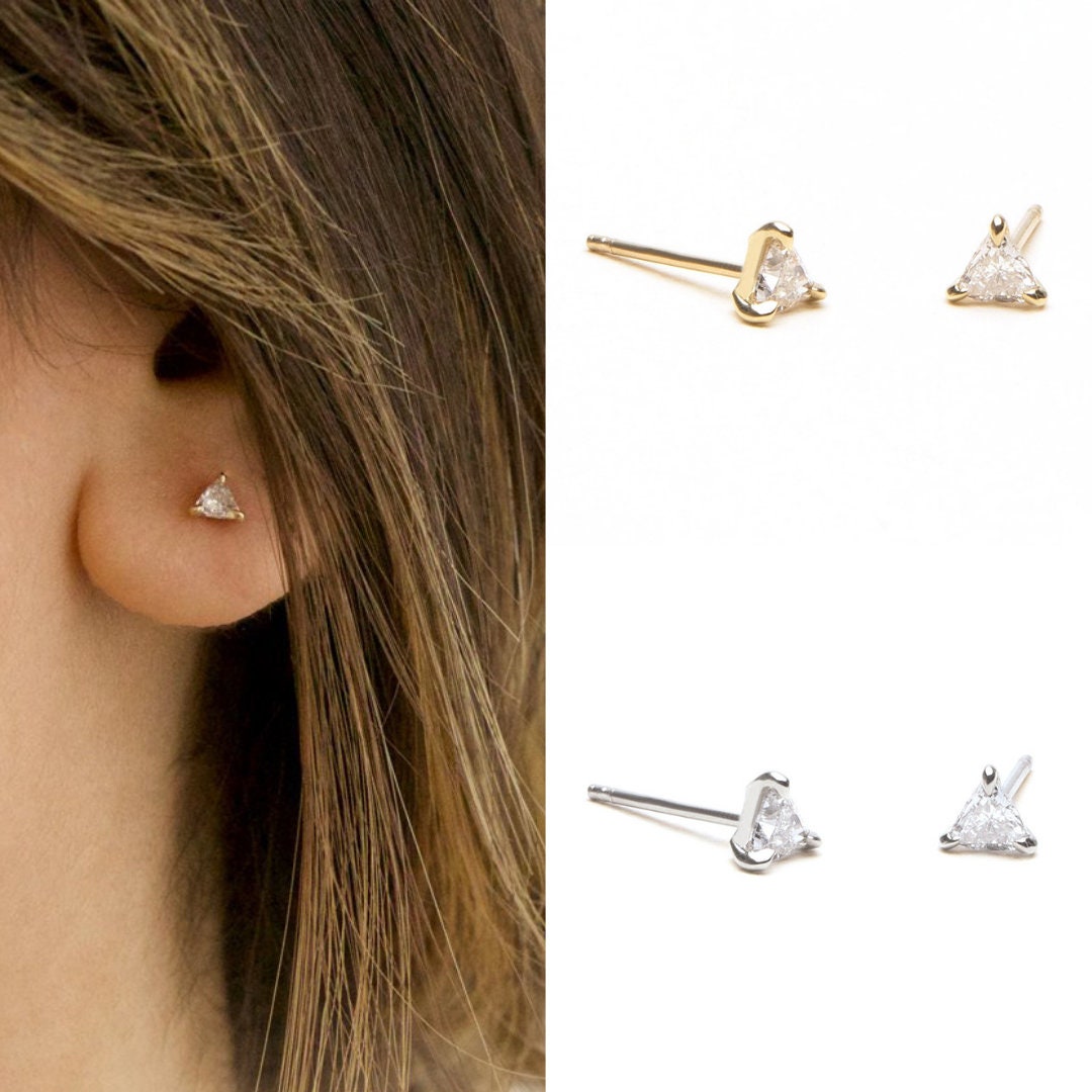 Small gem stud online earrings