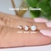 IMPLANT GRADE TITANIUM Rose Gold Internally Threaded 2mm 3mm 4mm White Opal Screw On Flat Back Labret Tragus Cartilage Piercing Ear Stud