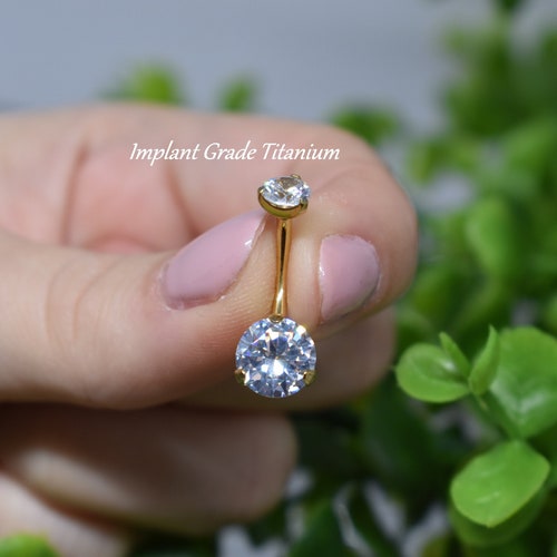 Belly Ring Belly Button Ring Belly Button Jewelry Zircon Short Etsy
