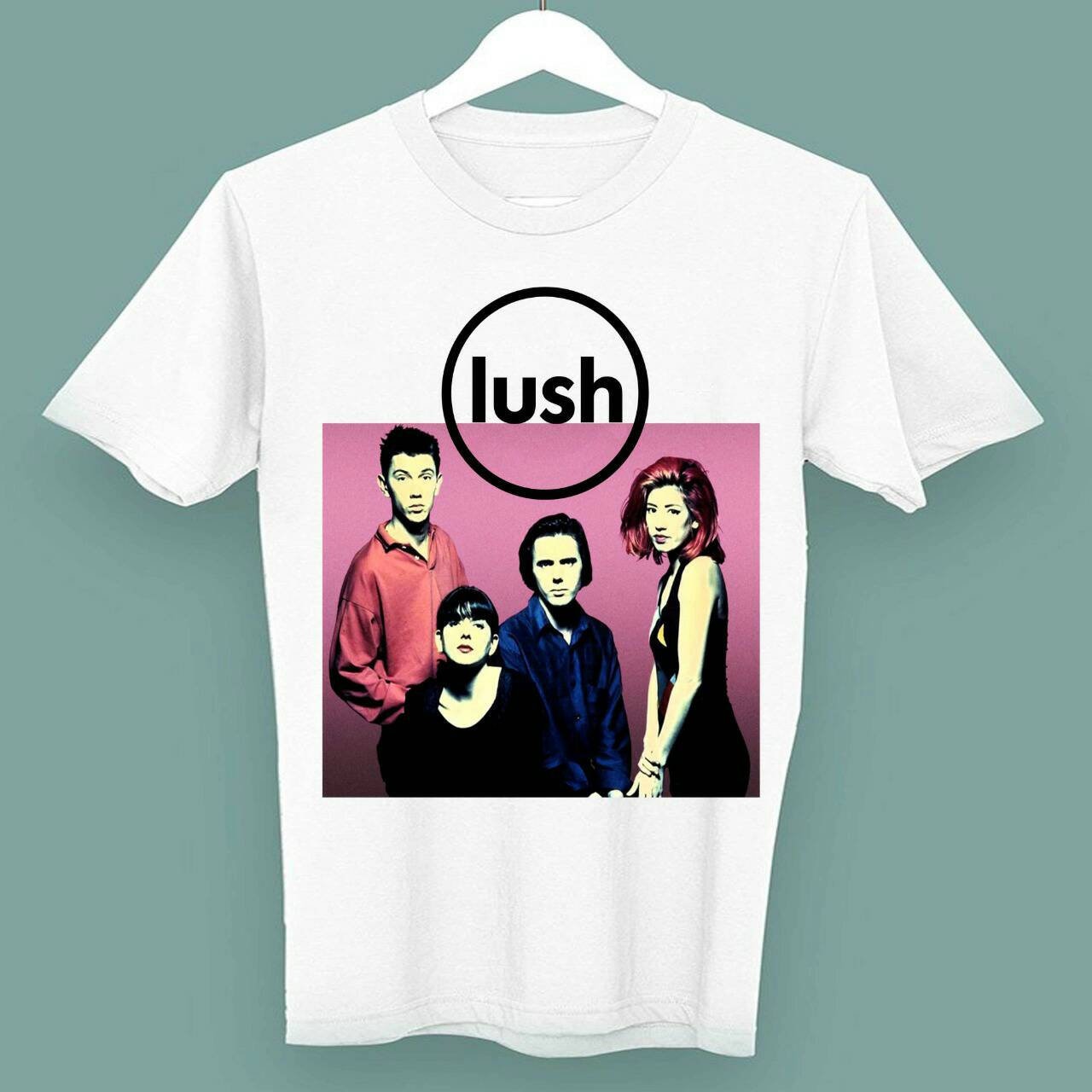 LUSH バンドTシャツ L相当 Lush バンド シューゲイザー Tシャツ 古着
