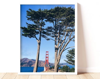 San Francisco Golden Gate Bridge Photo, California Photography Print, Bay Area Wall Art, SF Architecture Print