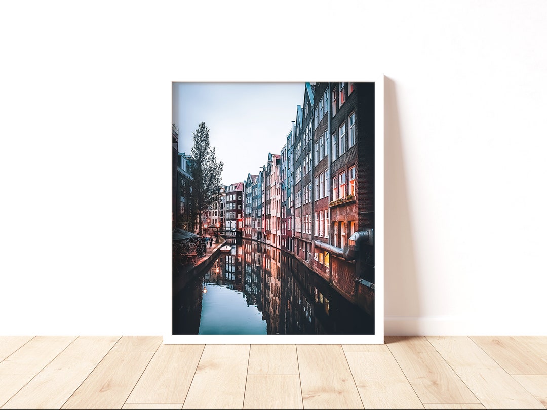 Amsterdam Canal House Reflection Print, Netherlands Europe Wall Art ...