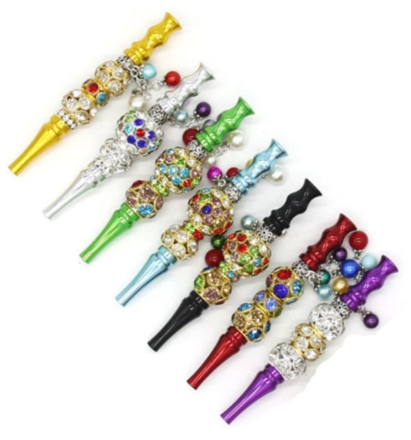 Bling Hookah Mouthpiece Assorted Colors Handmade Inlaid Etsy